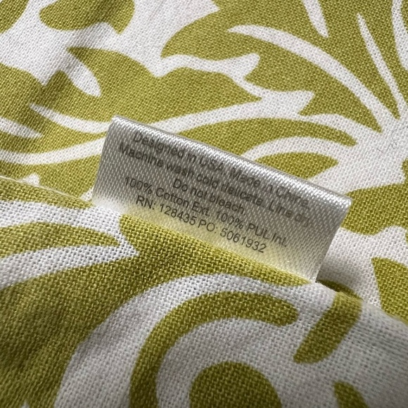 Itzy Ritzy Travel Happens Wet Zipper Bag Green Scrolling Leaf Print - Picture 4 of 6